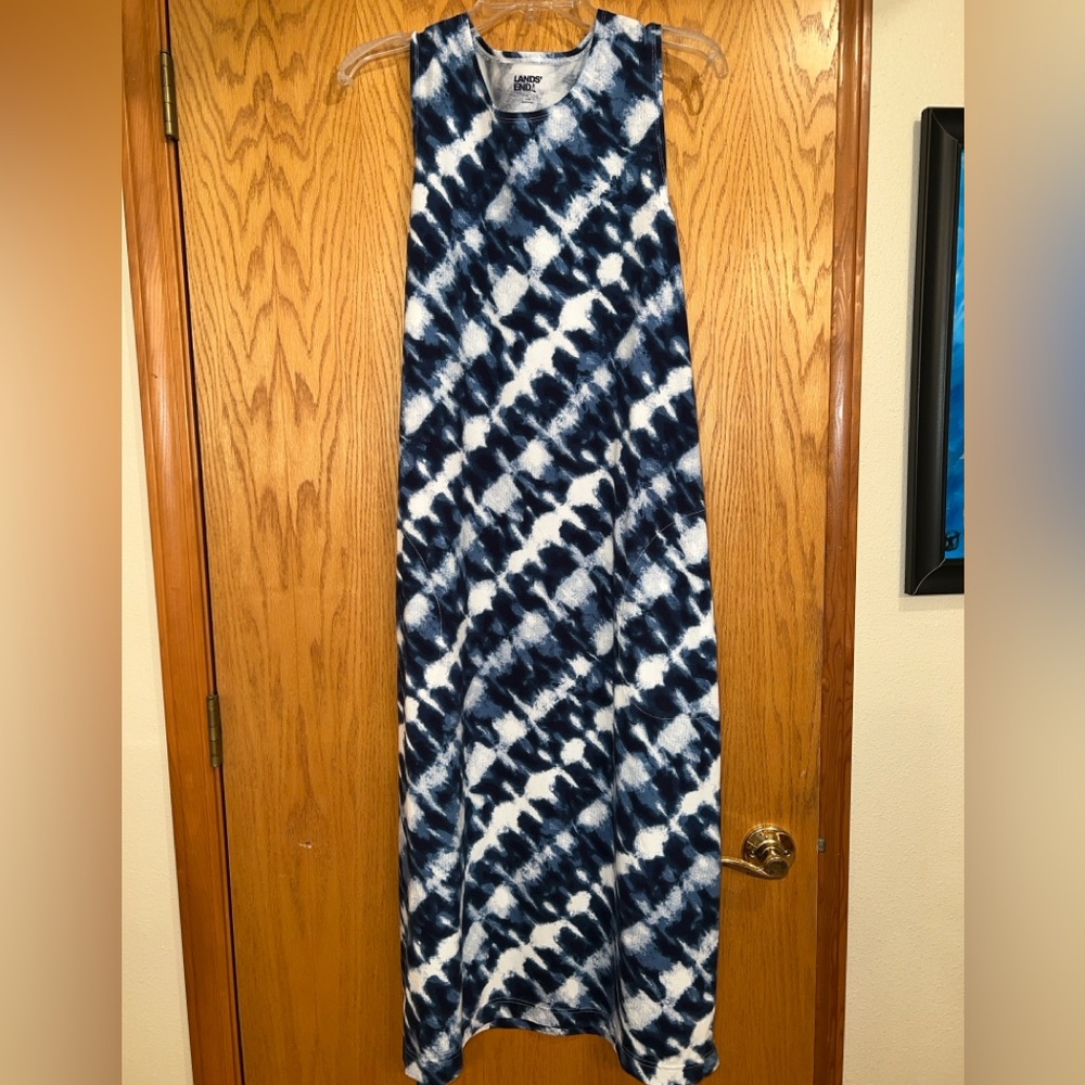 Lands' End Ankle length cotton dress Size L